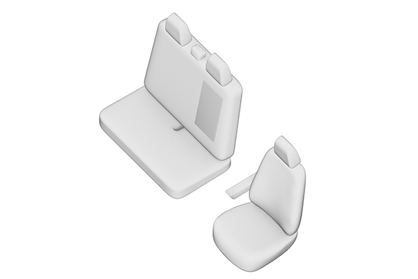Huse scaun Volkswagen Crafter (2+1), (2007-2014) [16]