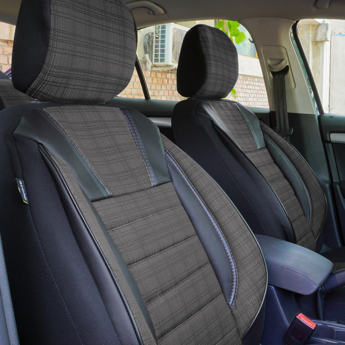 Set  Huse scaune auto VW GOLF 6 (2009-2013)  Luxury  Piele ecologica + Textil [3]