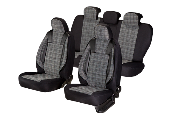 Set  Huse scaune auto VW GOLF 6 (2009-2013)  Luxury  Piele ecologica + Textil [1]