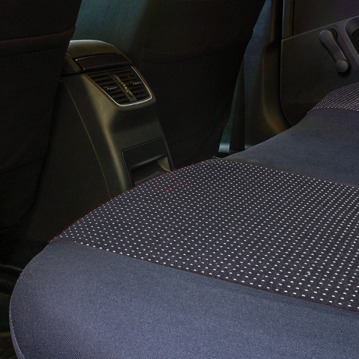 Huse scaune auto cu insertii de piele ecologica SEAT Cordoba 2000 -2009 NEGRU [6]