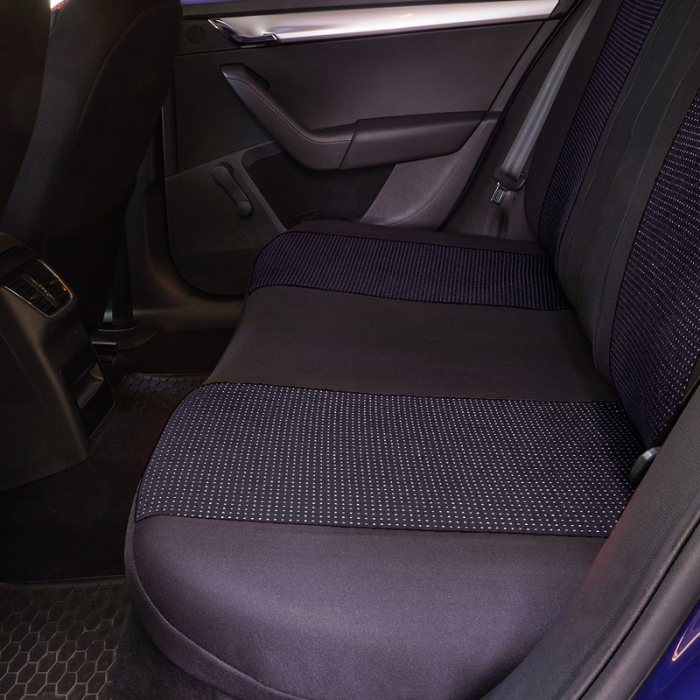 Huse scaune auto cu insertii de piele ecologica SEAT Cordoba 2000 -2009 NEGRU [4]