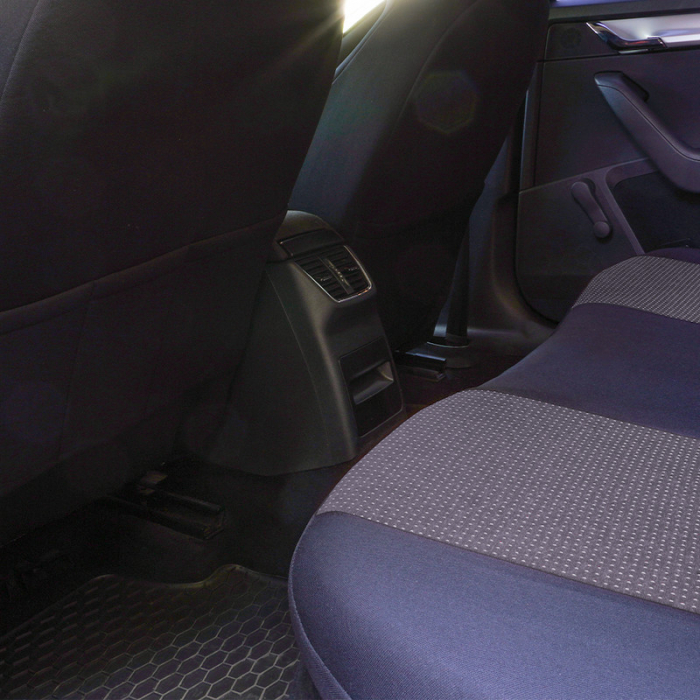 Huse scaune auto cu insertii de piele ecologica SEAT Cordoba 2000 -2009 (Gri – Negru) [4]