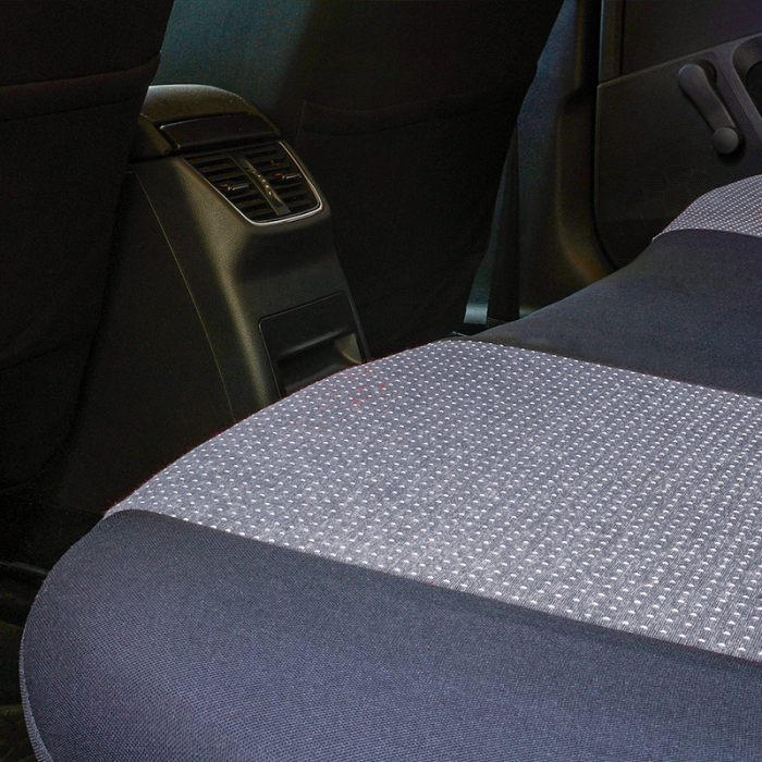 Huse scaune auto cu insertii de piele ecologica SEAT Cordoba 2000 -2009 (Gri – Negru) [5]