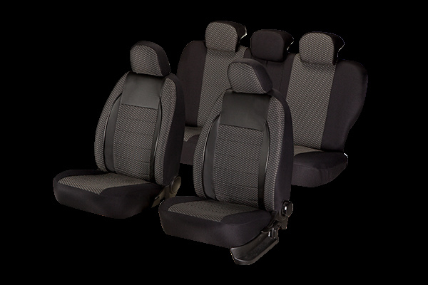 Huse scaune auto dedicate Seat Leon 2013 - 2019 Premium cu insertii piele [3]