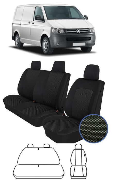 Huse scaune  dedicate VW T5 (2003-2015) 2+1 [1]