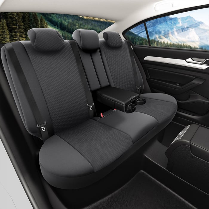 Huse scaune dedicate VW GOLF 1998 - 2005 Premium piele si textil Gri [4]