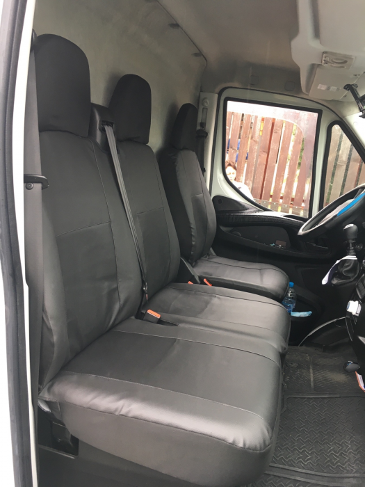 Huse scaune din piele Iveco Daily 3 locuri 2+1 (2018 - 2024) [5]