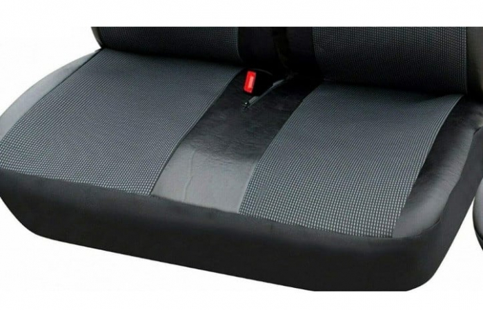 Huse scaune din piele si textil VW Crafter 3 locuri 2+1 (2005 - 2019) [6]