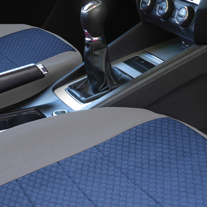 Huse scaune material textl cu insertii de piele dedicate NISSAN X-TRAIL T32 2014 - 2019 [5]