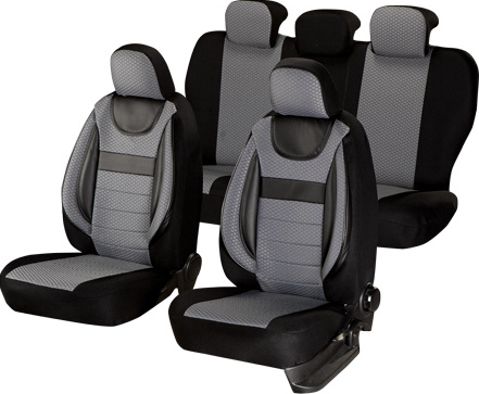 Huse scaune Piele Si Textil VW Tiguan 2016 - 2019 dedicate [4]