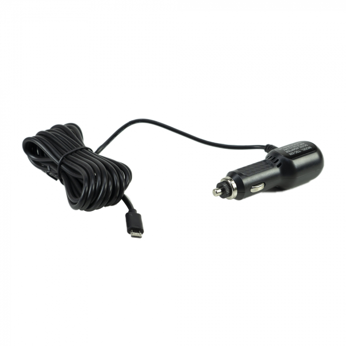 Incarcator auto PNI cu mufa micro USB 12V/24V - 5V 1.5A pentru DVR auto, lungime cablu 3.5m [5]