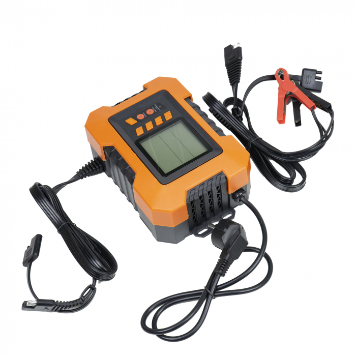 Incarcator si redresor PNI C120 pentru acumulatori auto, intrare 230V, iesire 12V 2A, 4A, 8A, 12A, 2 porturi USB [5]