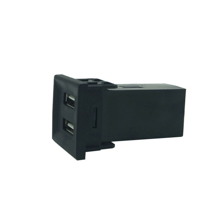 Incarcator USB dublu cu iluminare LED albastra pentru montaj dedicat Volkswagen Transporter / Caravelle T5 (2003 - 2009) [6]