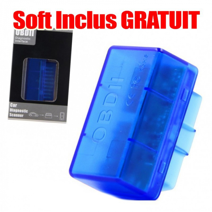 Interfata auto Super Mini OBD2 Bluetooth Cu Cip ELM V2.1 Torque + Soft Inclus GRATUIT [2]