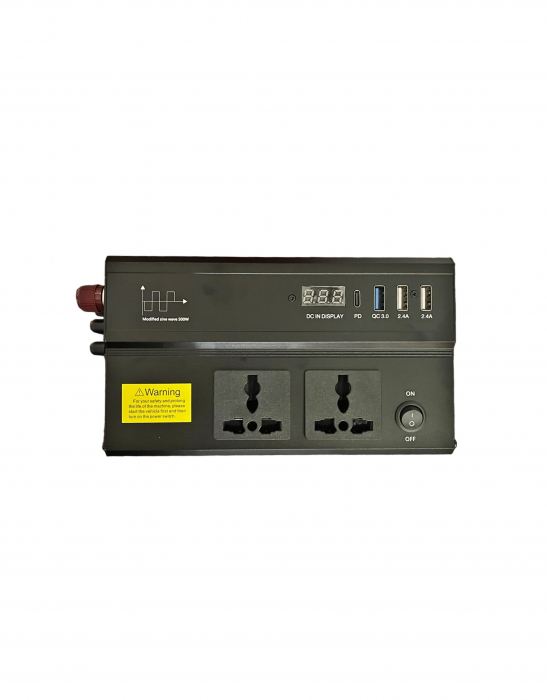 Invertor 1000W 24V-220V PREMIUM  (Dimensiune: 230x105x65mm) [1]