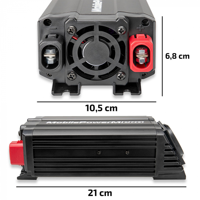 Invertor De Tensiune Heyner Premium M Pro 300-600W Alimentare 12V Iesire 230V Cu Usb [3]