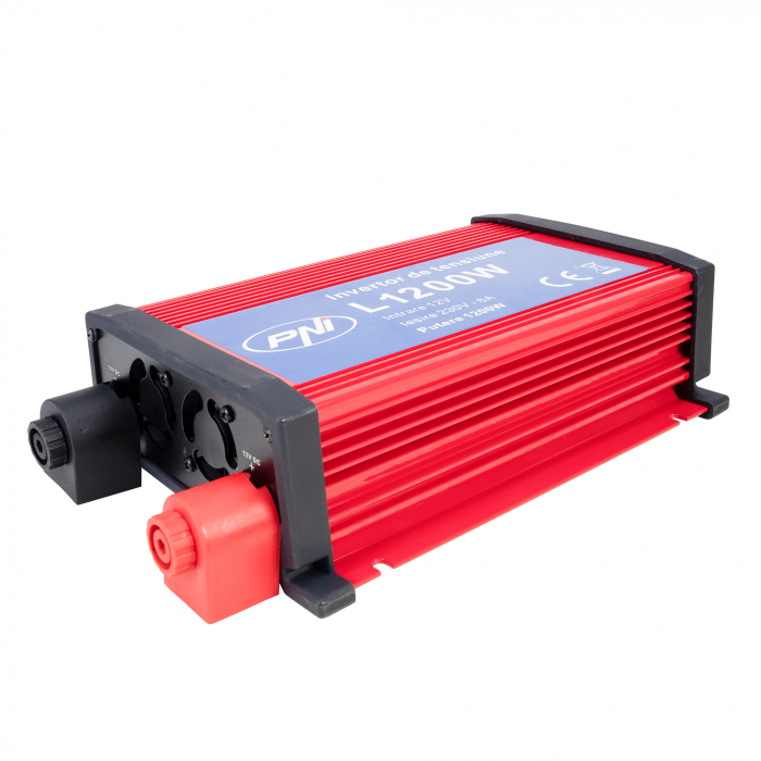 Invertor de tensiune PNI L1200W alimentare 12V iesire 230V [1]