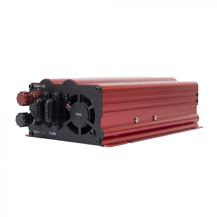 Invertor de tensiune PNI L650W alimentare duala 12V/24V, iesire 230V, 500W, sinus modificat, mufa USB 5V 500mAh, cu clesti alimentare si mufa de bricheta inclusa [9]
