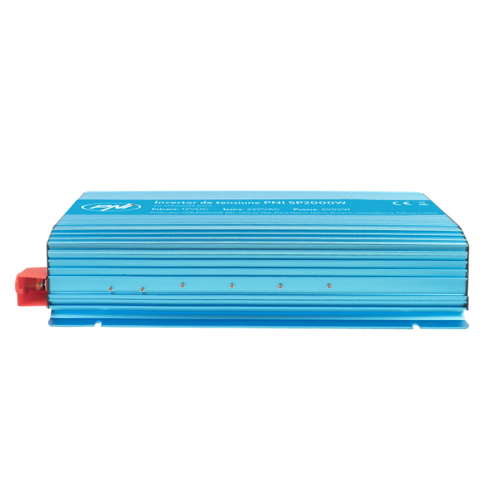 Invertor de tensiune PNI SP2000W cu sinusoida pura, intrare 12V DC, iesire 230V AC, putere 2000W [6]