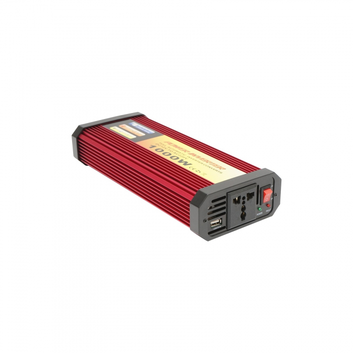 Invertor tensiune 12V-220V 1000W cu USB Breckner Germany [3]