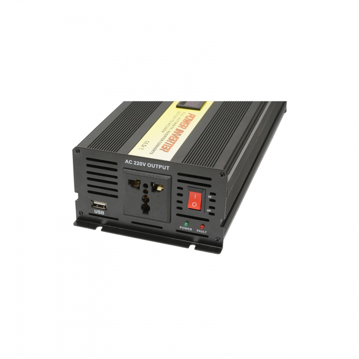 Invertor tensiune 12V-220V 2000W LCD cu USB Breckner Germany Cod: BK77003 [2]