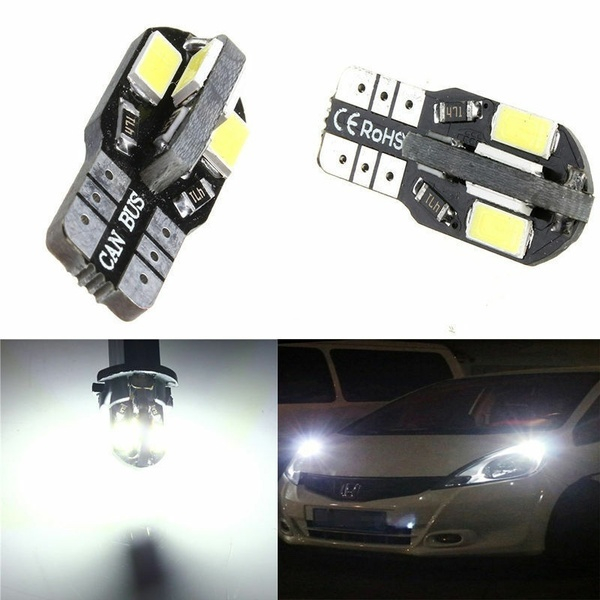 Kit 2 LED gabarit alb 12V Т10 W5W 8 SMD [3]