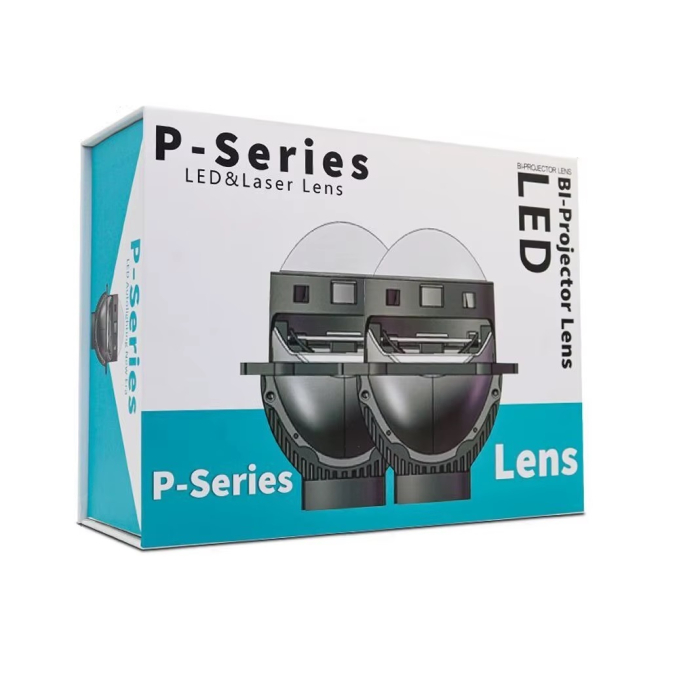 Kit 2x Lupe Bi-Led 3″ Faza scurta/Faza lunga, cu LASER, P91 Seria, 156W, 6500K, 8000lm, 12V [10]