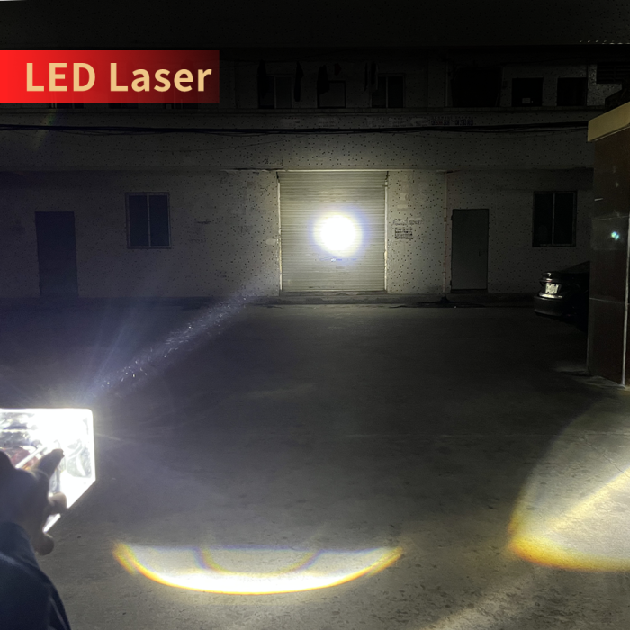 Kit 2x Lupe Bi-Led 3″ Faza scurta/Faza lunga, cu LASER, P91 Seria, 156W, 6500K, 8000lm, 12V [8]