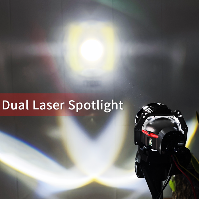 Kit 2x Lupe Bi-Led 3″ Faza scurta/Faza lunga, cu LASER, W60 P Seria, 130W, 6500K, 8000lm, 12V [9]