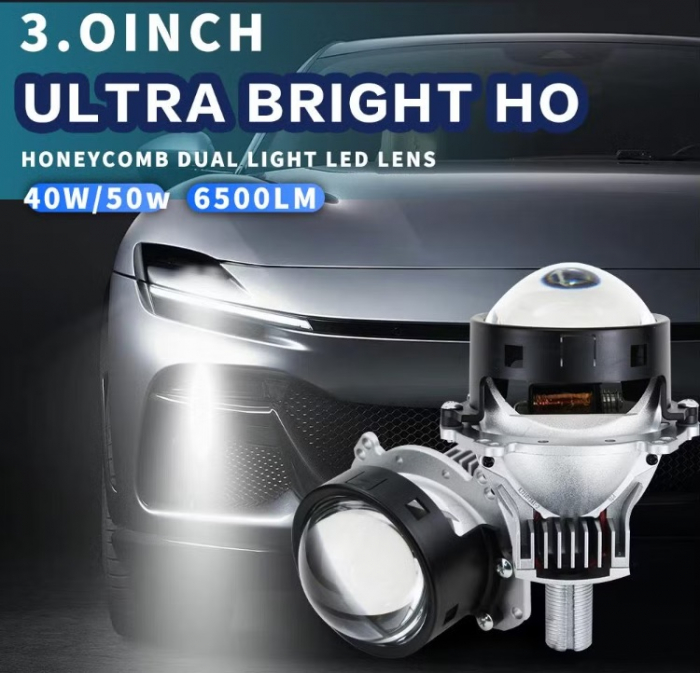 Kit  Lupe Bi-Led 3″ Fază scurtă/Fază lungă, P20 Seria, 90W, 6500K, 6500lm, IP68, 9-16V DC [6]