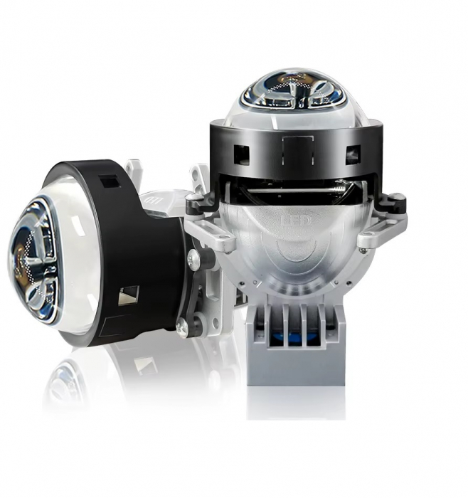 Kit 2Lupe Bi-Led 3″ Faza scurta/Faza lunga, P80 PRO Seria, 120W, 6500K, 7500lm, 12V +300 % Luminozitate [4]