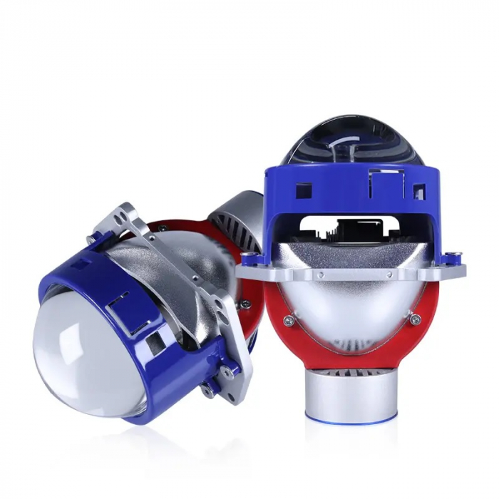 Kit 2 Lupe Bi-Led 3″ Faza scurta/Faza lunga, P89 Seria, 130W, 6500K, 8000lm, IP68, 12V +500 % Luminozitate [9]