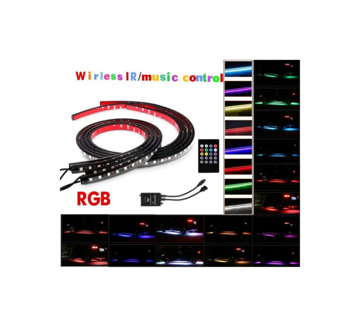 Kit banda LED SMD sub masina cu telecomanda [3]