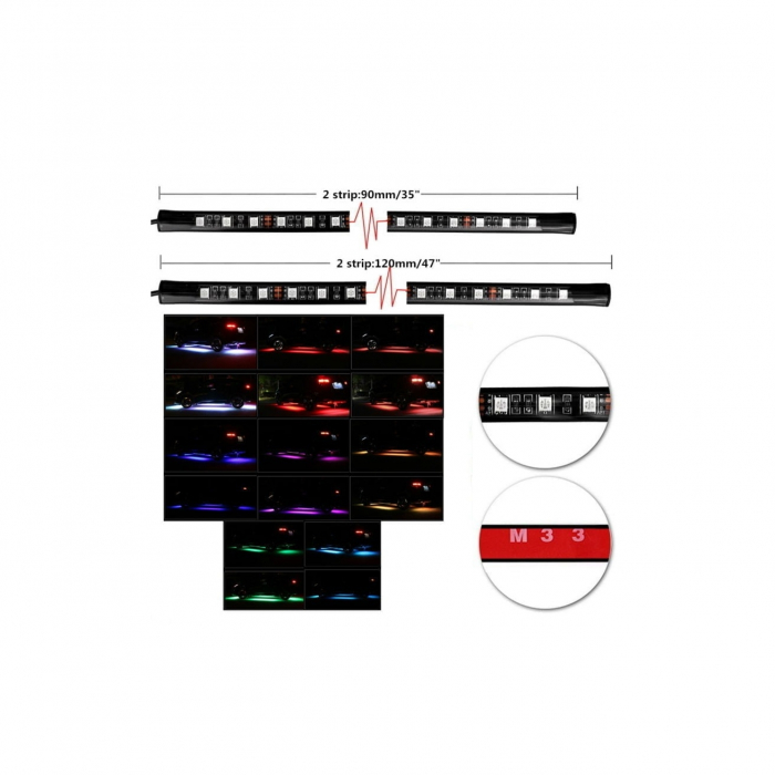 Kit banda LED SMD sub masina cu telecomanda [5]