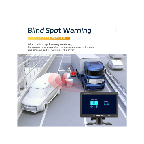 Kit camera wireless fata spate 1080P cu monitor 7 inch night vision IP68 BSD [7]