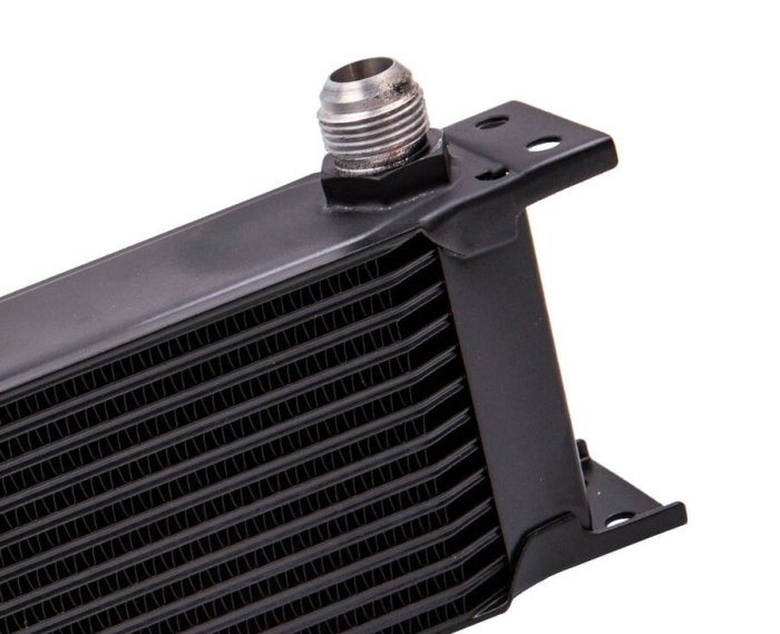 Kit complet radiator ulei universal din aluminiu, 13 randuri, 330 x 50 x 95 mm, AN10 37°, cu furtunuri si adaptor pentru filtru de ulei, negru [7]