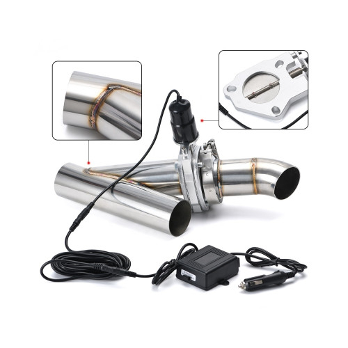 Kit cut off valve V evacuare auto cu telecomanda si colier V-band 76 mm inox [3]