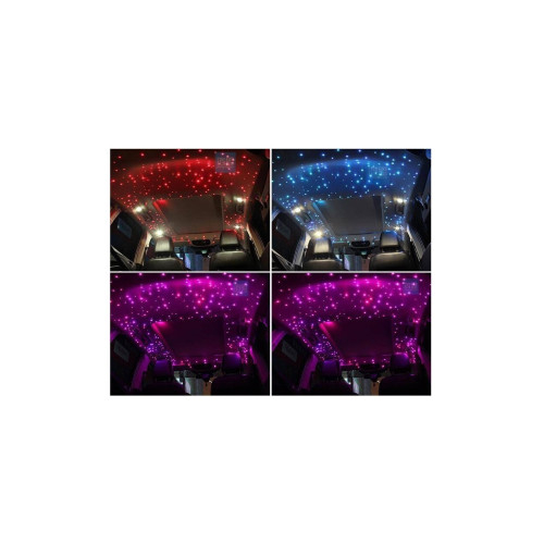 Kit fibra optica plafon instelat LED RGB cu telecomanda 0,75mm 500 fire 3 metri 12V [2]