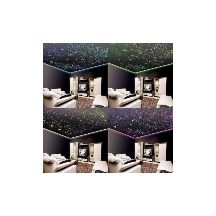 Kit fibra optica LED RGB+W plafon instelat cu efect meteorit (Stea Cazatoare) 450 fire ,3m [1]