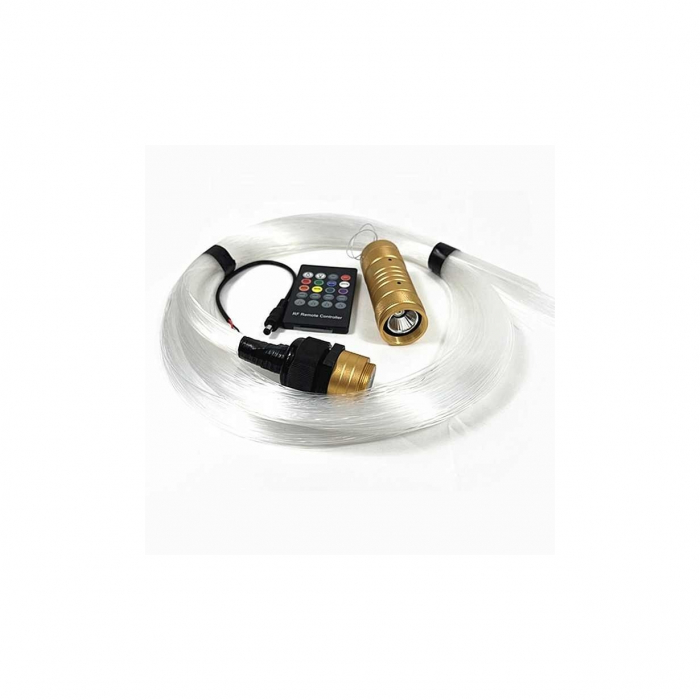 Kit fibra optica plafon instelat RGB cu telecomanda 75mm 500 fire 3 metri 12V [3]