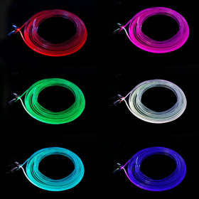 Kit fir  NEON LED RGB si banda  LED RGB 22CM cu telecomanda 12V [3]