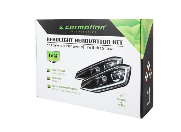 Kit reconditionarea farurilor cu polimer lichid 600 ml, 19 piese - [10]