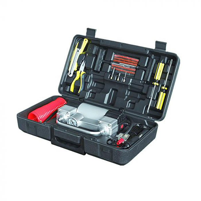 Kit Reparatii Anvelope Pni (Compresor Auto 12V 25A Cpa700 Dublu Piston + Set Accesorii) [3]