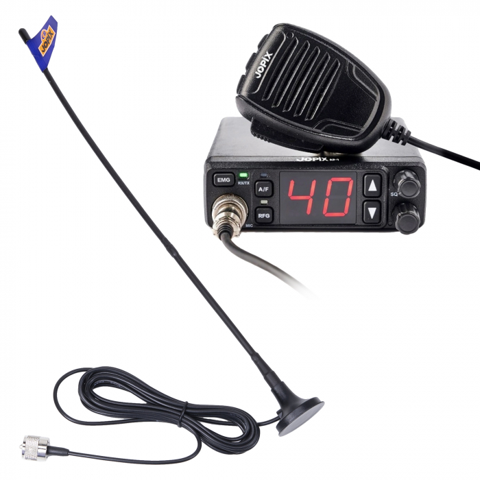 Kit statie radio CB Jopix AP-7 si antena CB MAG-7 cu magnet inclus [1]