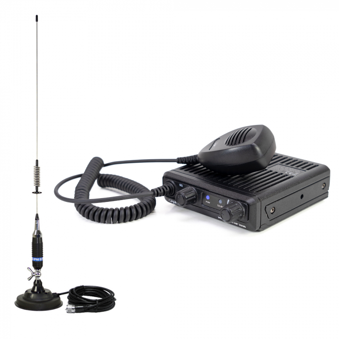 Kit Statie radio CB PNI Escort HP 2020 un singur canal 22 cu antena CB PNI S75 cu magnet [5]