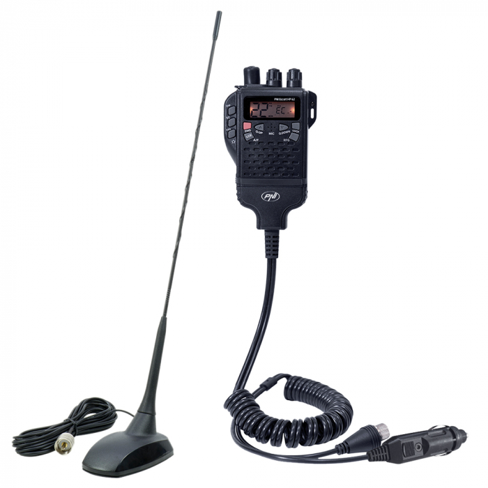 Kit Statie radio CB PNI Escort HP 62 si Antena PNI Extra 48 cu magnet inclus, ASQ, RF gain [10]
