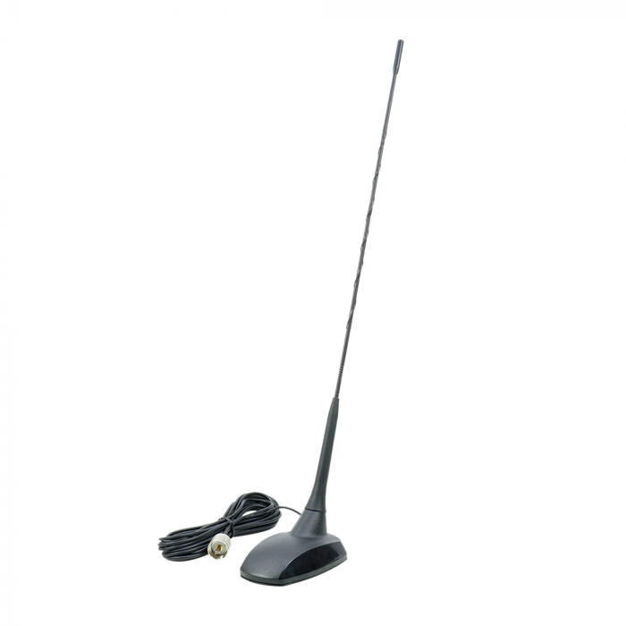 Kit statie radio CB PNI Escort HP 7120 ASQ, RF Gain, 4W, 12V si antena CB PNI Extra 48 cu magnet inclus, 45cm, SWR 1.0 AM/FM comutati doar in banda EU [13]
