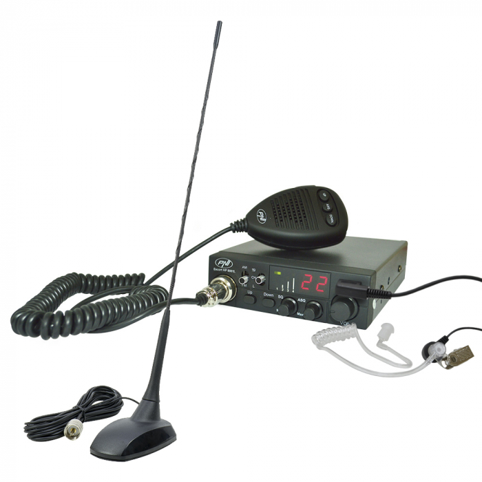 Kit Statie radio CB PNI ESCORT HP 8001L ASQ + Antena CB PNI Extra 48 cu magnet [5]