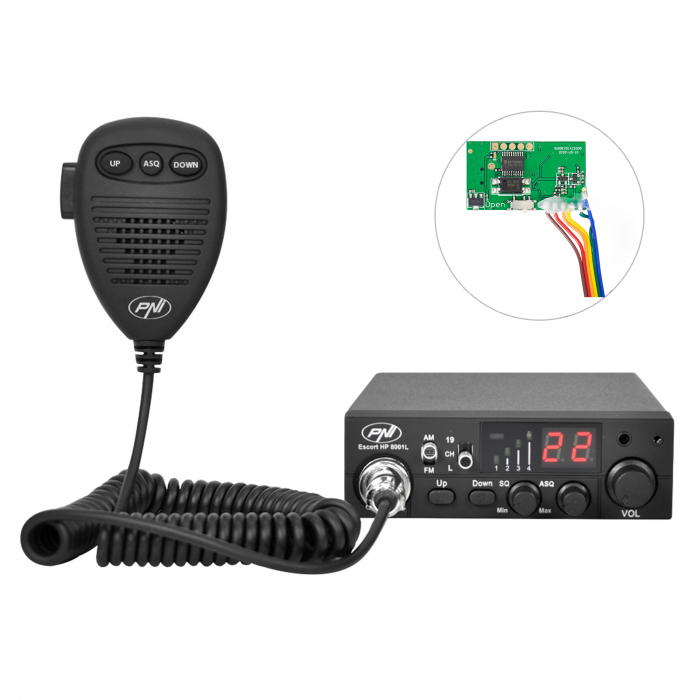 Kit Statie radio CB PNI Escort HP 8001L si Modul de ecou si roger beep PNI ECH01 [1]