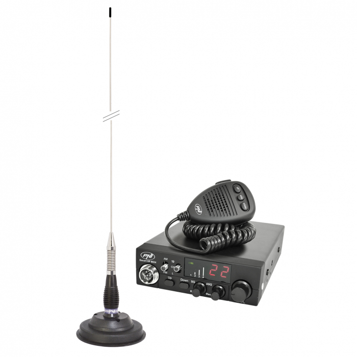 Kit Statie radio CB PNI ESCORT HP 8024 ASQ + Antena CB PNI ML100 [1]